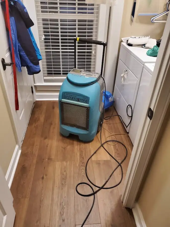 Commercial dehumidifier deployed for Flood Damage Cleanup in North Branford